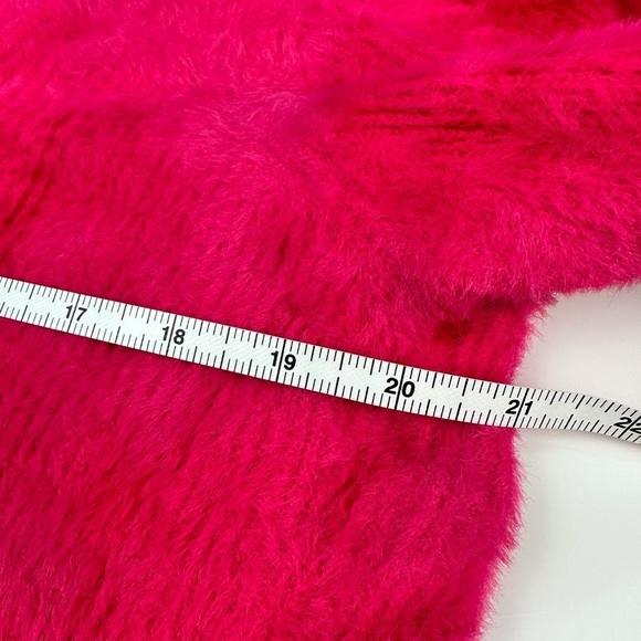 NWT Free People Raspberry Pop fuzzy sweater, size XL - Picture 12 of 16